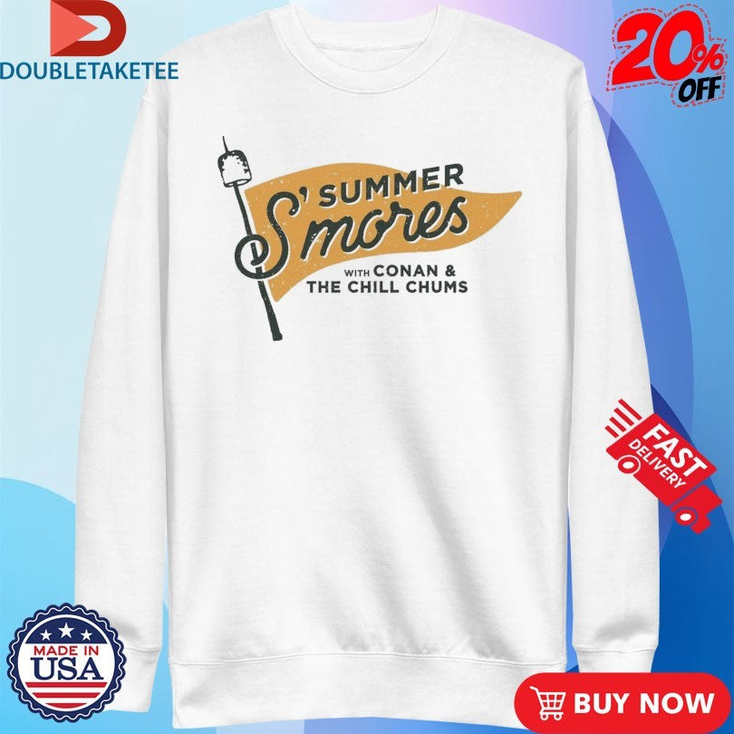 Official Conan O’Brien Needs A Friend Summer S’mores 24 Pennant Shirts