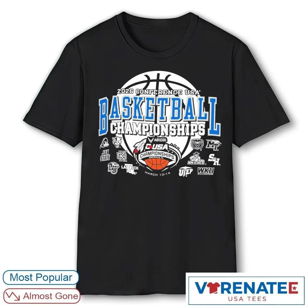 Official Conference USA Basketball Championships Huntsville, AL March 10-14 2026 T-shirt