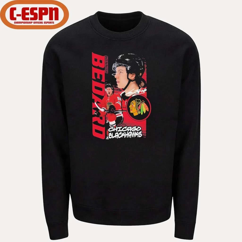 Official Connor Bedard Chicago Blackhawks Vintage Playmaker T-Shirt