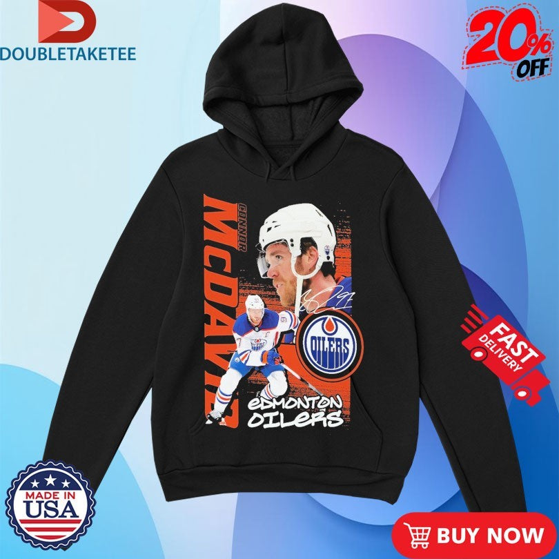Official Connor McDavid Edmonton Oilers Playmaker NHL Signature Shirts
