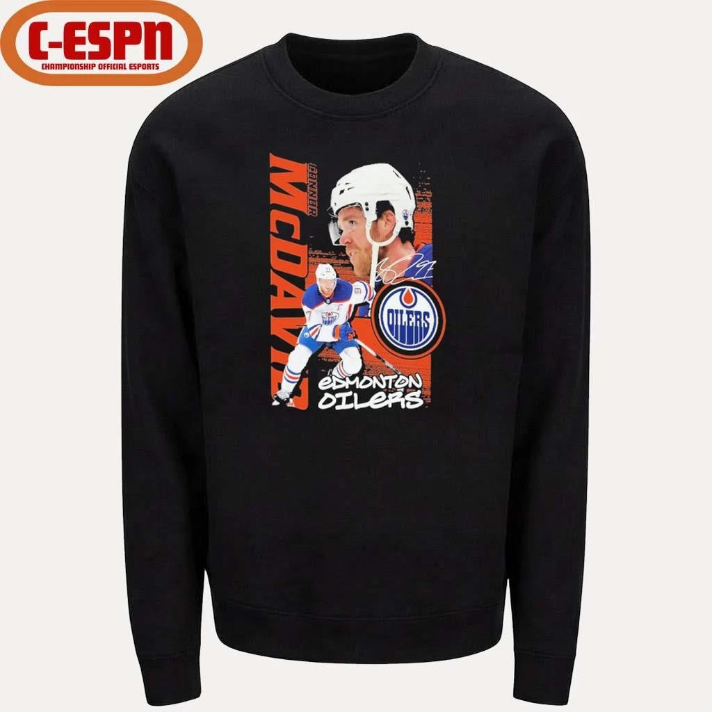 Official Connor McDavid Edmonton Oilers Vintage Playmaker T-Shirt