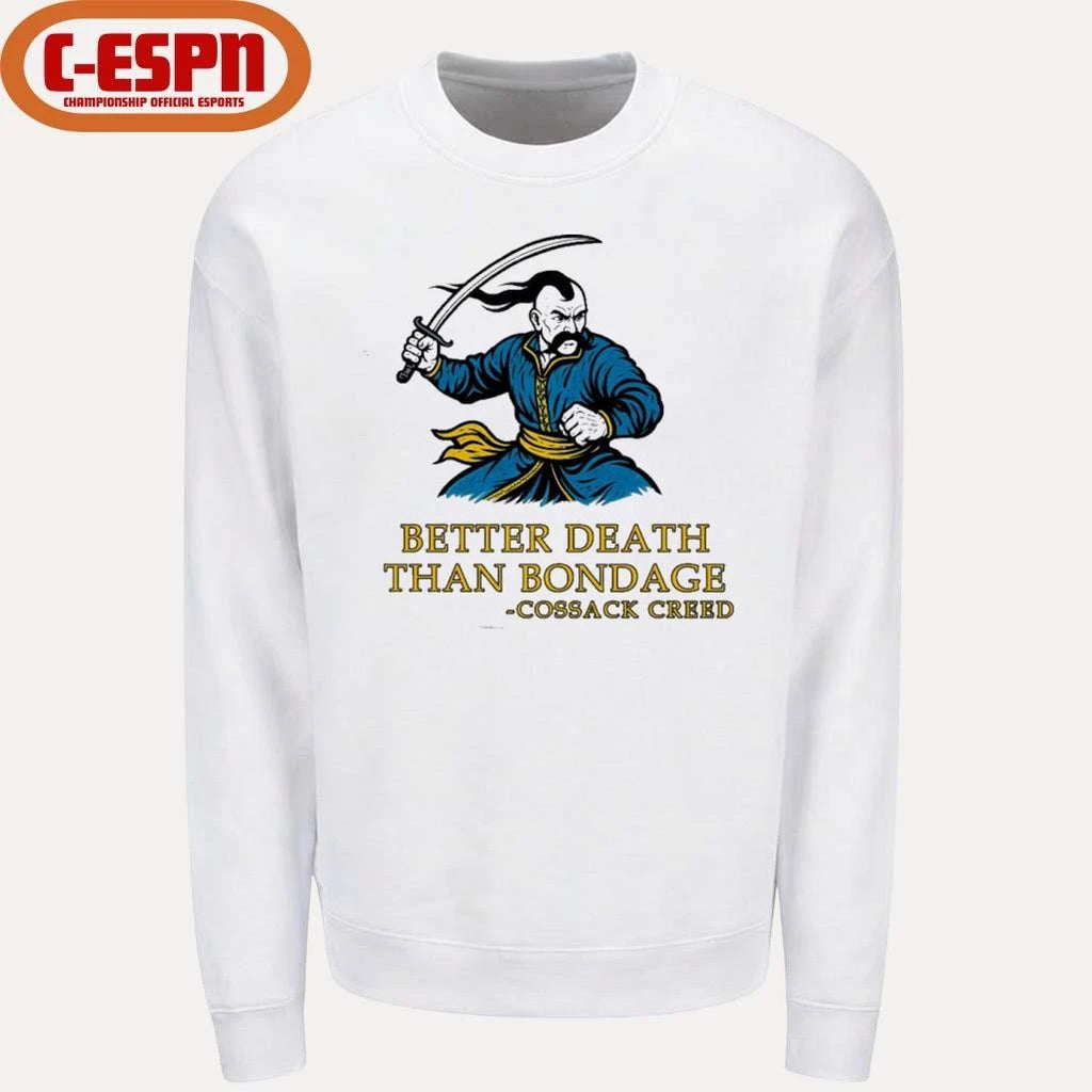 Official Cossack Creed Better Death Than Bondage T-Shirt