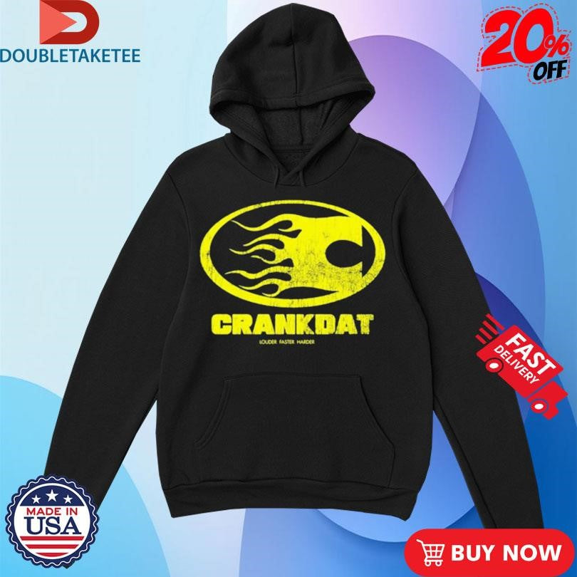 Official Crankdat Louder Faster Harder Flames Shirts