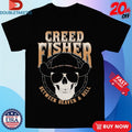 Official Creed Fisher Between Heaven And Hell Skull Shirts