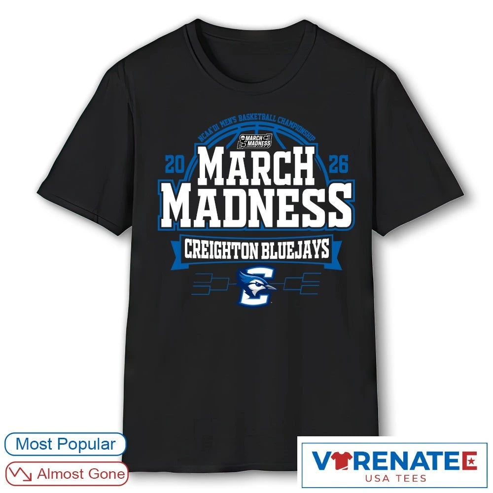 Official Creighton Bluejays 2026 NCAA DI Men’s Basketball Championship March Madness T-Shirt