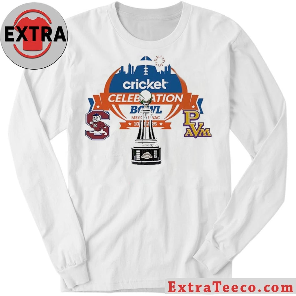 Official Cricket Celebration Bowl South Carolina State Bulldogs Versus Prairie View A&amp;M Panthers Bowl Season College Football 2025 2026 Logo Shirt