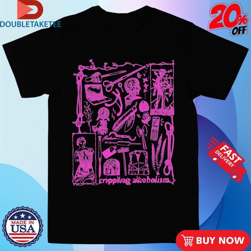 Official Crippling Alcoholism Camgirl Collage Shirts