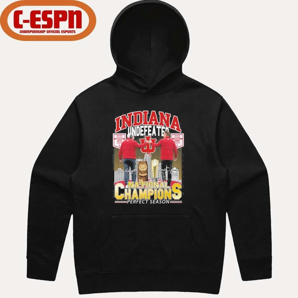 Official Curt Cignetti And Bob Knight Indiana Undefeated National Champions Shirt