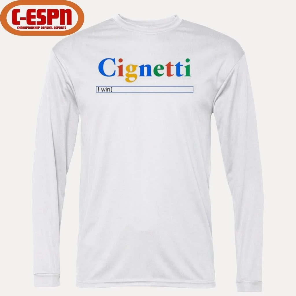 Official Curt Cignetti I Win Search Bar Shirt