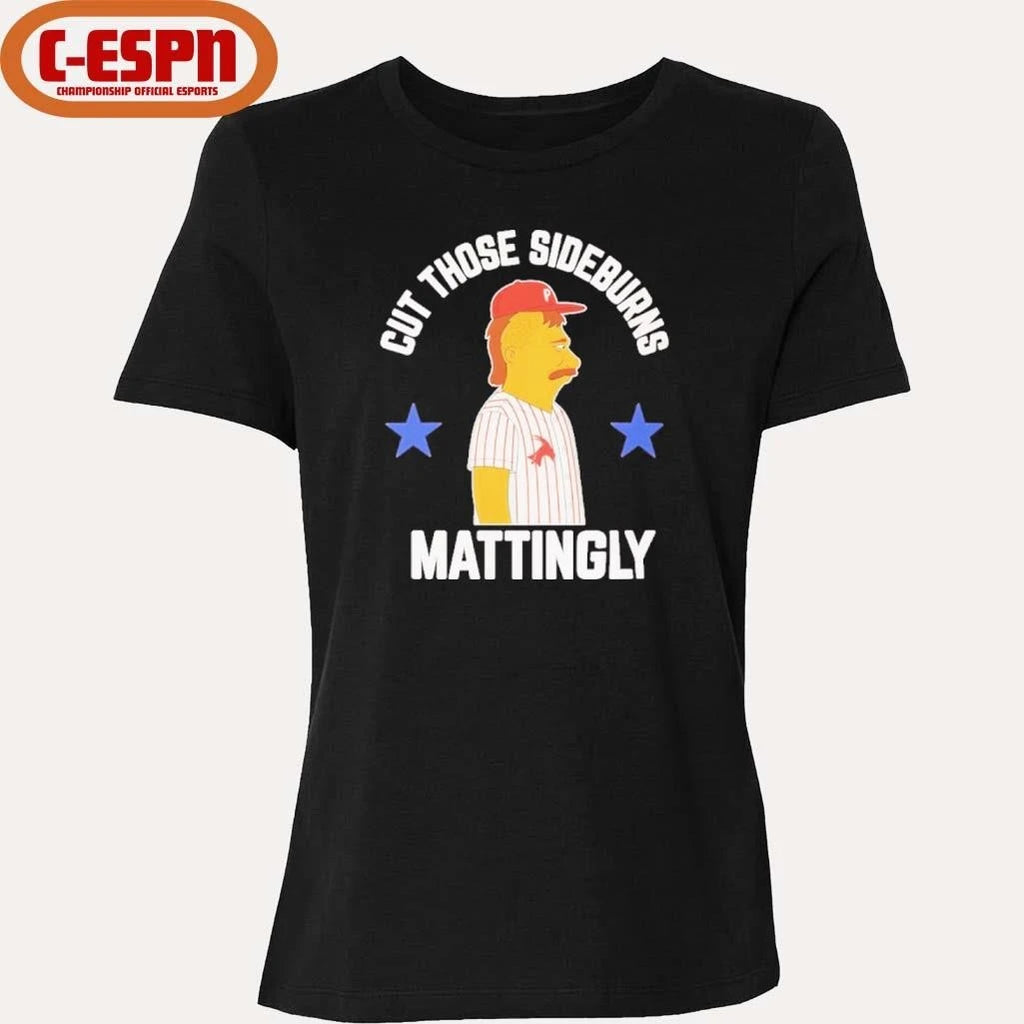 Official Cut those Donnie Sideburns Mattingly Philadelphia Phillies Shirt