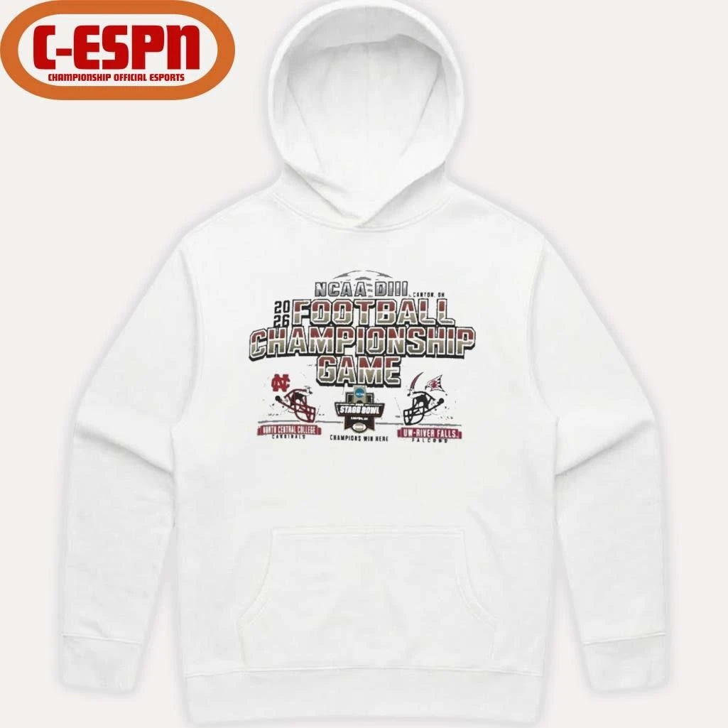 Official DIII Football Championship Game Shirt North Central College Vs UW-River Falls