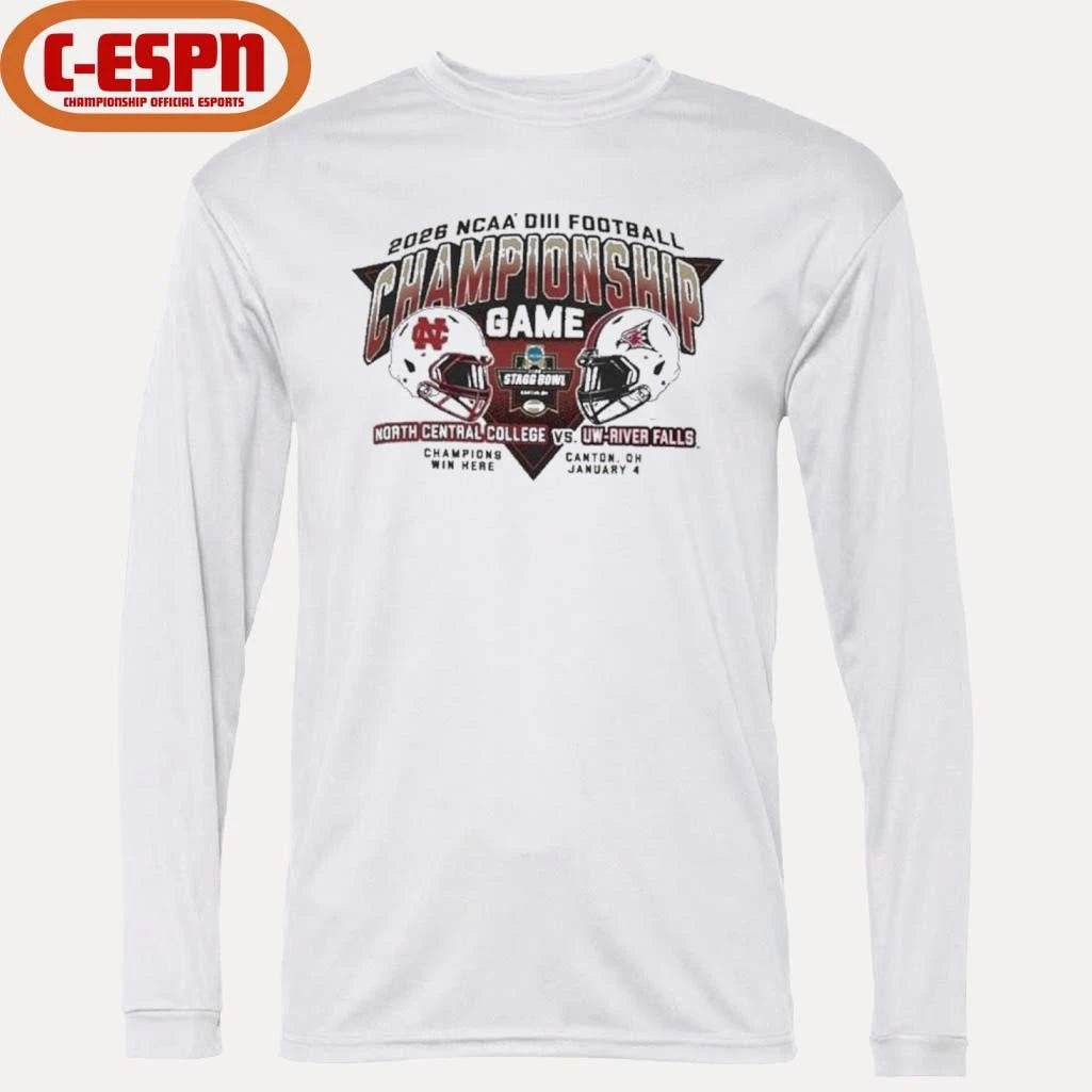 Official DIII Football Championship North Central College Vs UW-River Falls Shirt