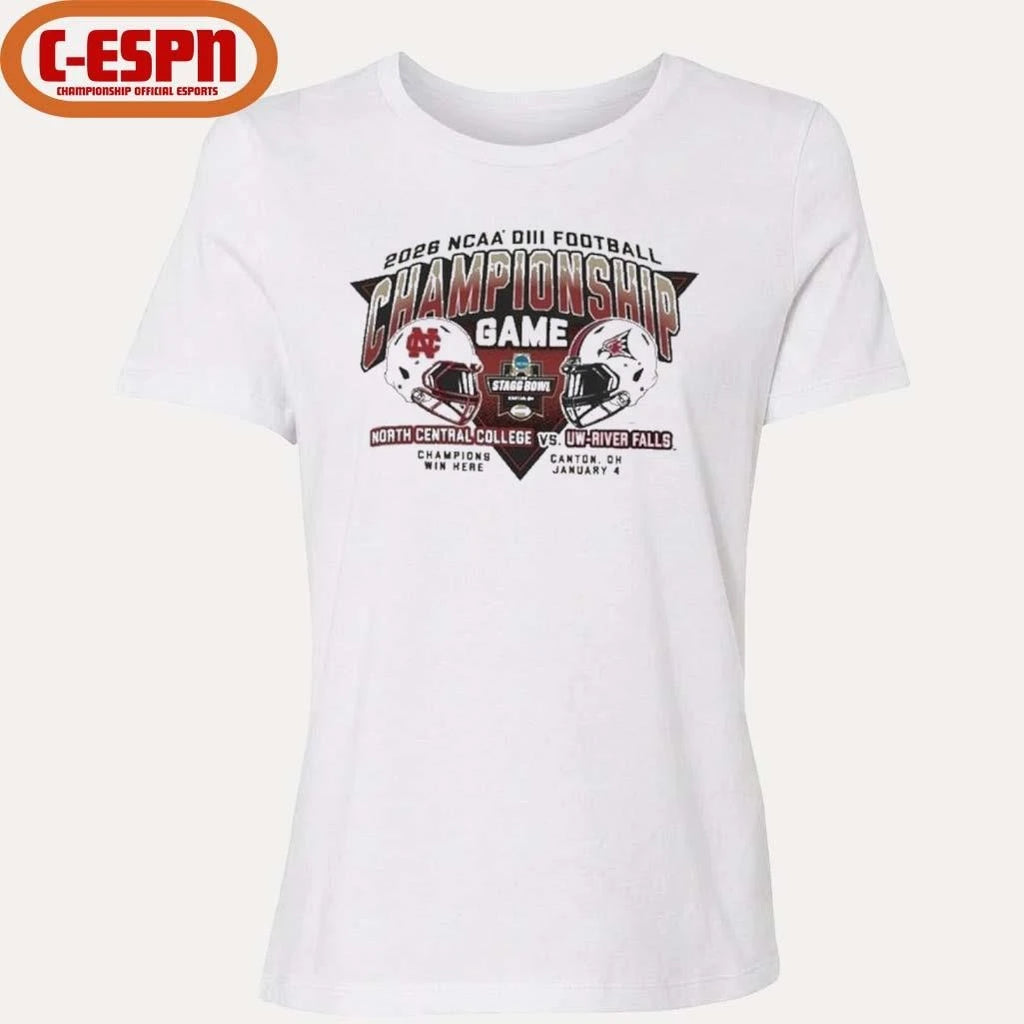 Official DIII Football Championship North Central College Vs UW-River Falls Shirt