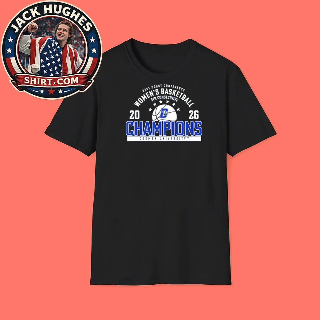 Official Daemen University 2026 Womens Basketball 5th Consecutive Champions Shirt