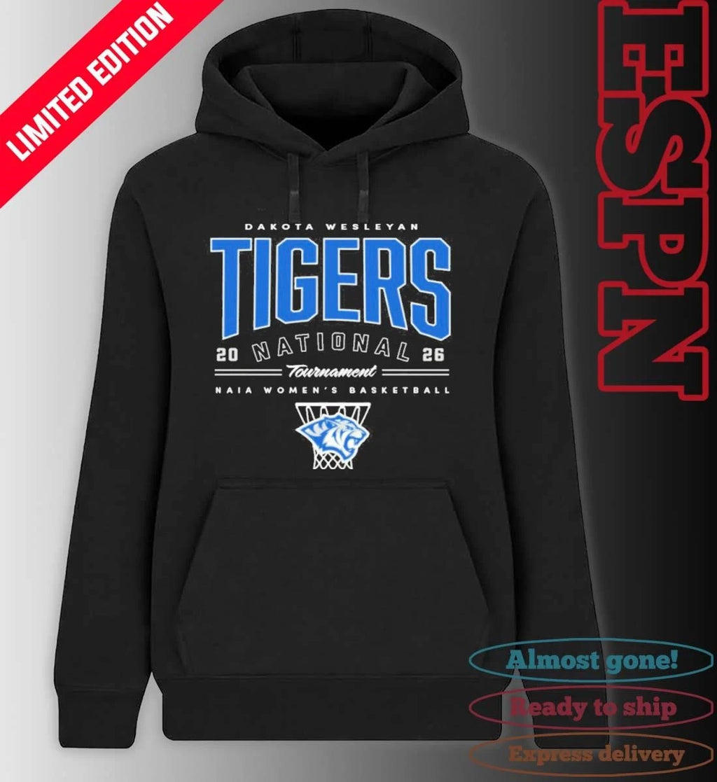Official Dakota Wesleyan Tigers NAIA Women’s Basketball National Tournament 2026 Shirt