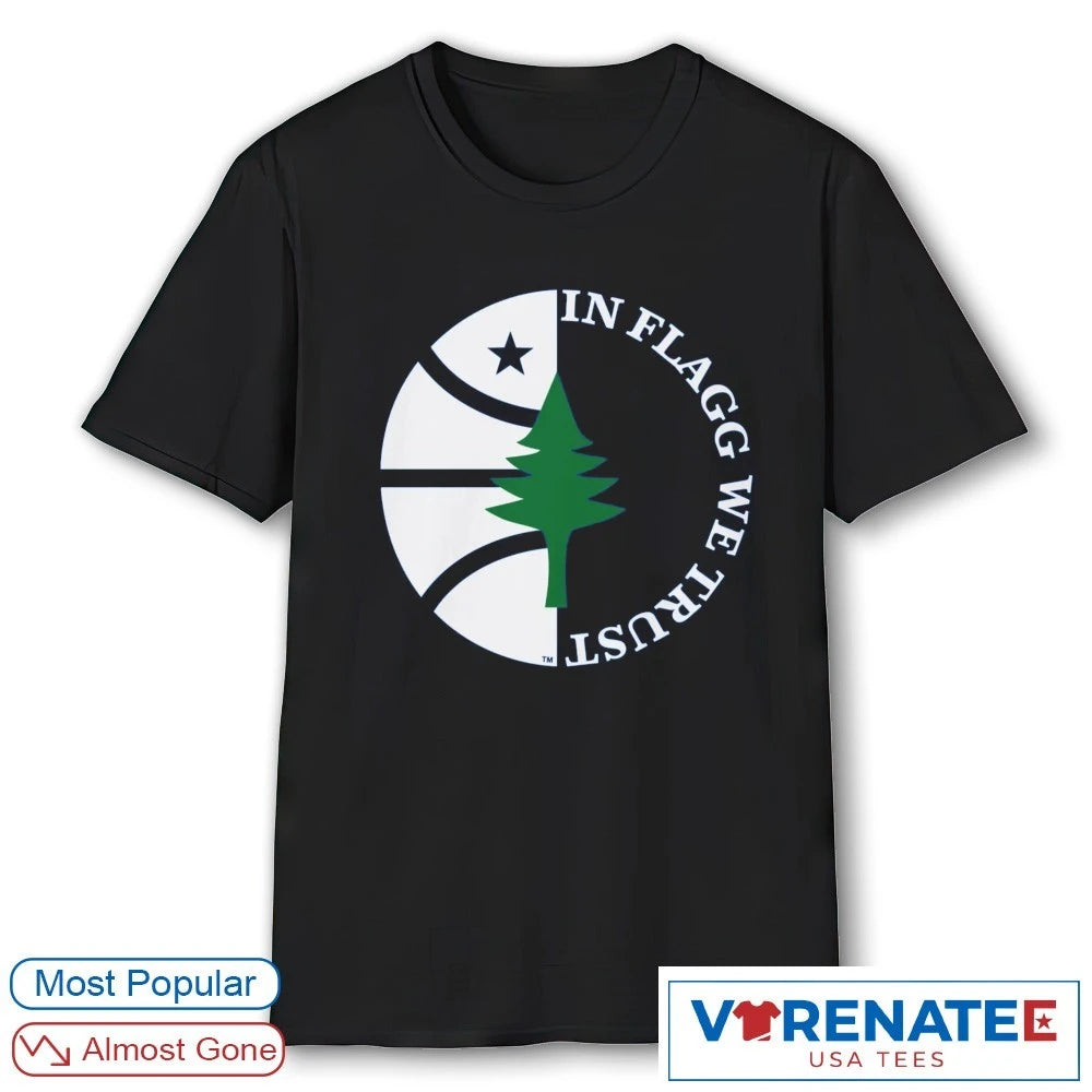 Official Dallas Mavericks Cooper Flagg Wearing In Flagg We Trust T-Shirt