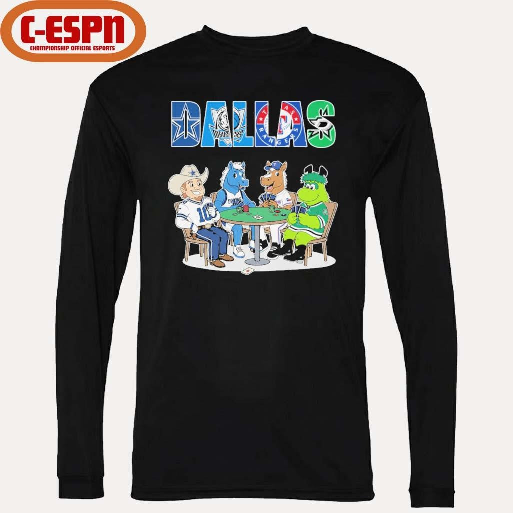 Official Dallas Sports Teams Mascots Playing Games Shirt