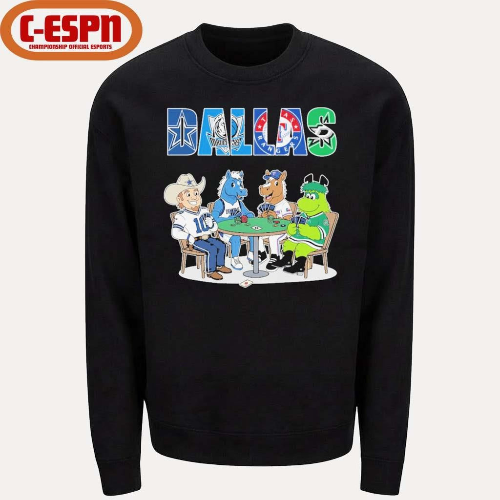 Official Dallas Sports Teams Mascots Playing Games Shirt