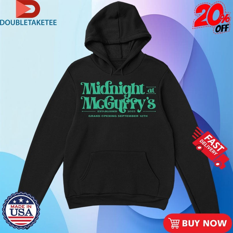 Official Dance Gavin Dance Midnight At Mcguffy’s Est 2025 Grand Opening September 12th Shirts