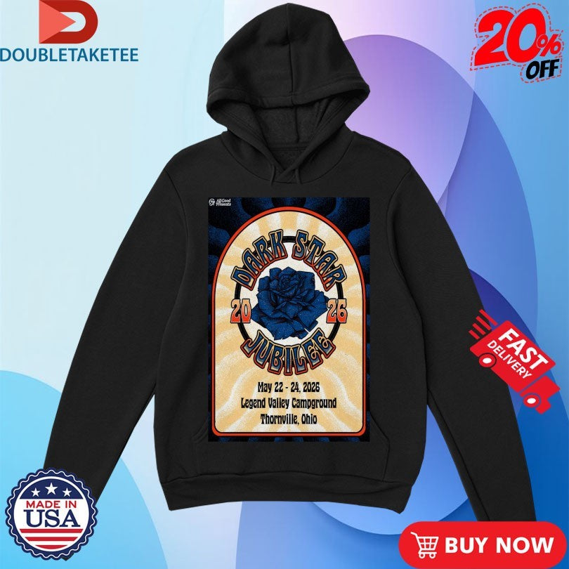 Official Dark Star Jubilee Music Festival Legend Valley Campground Thornville Ohio 2026 Shirts