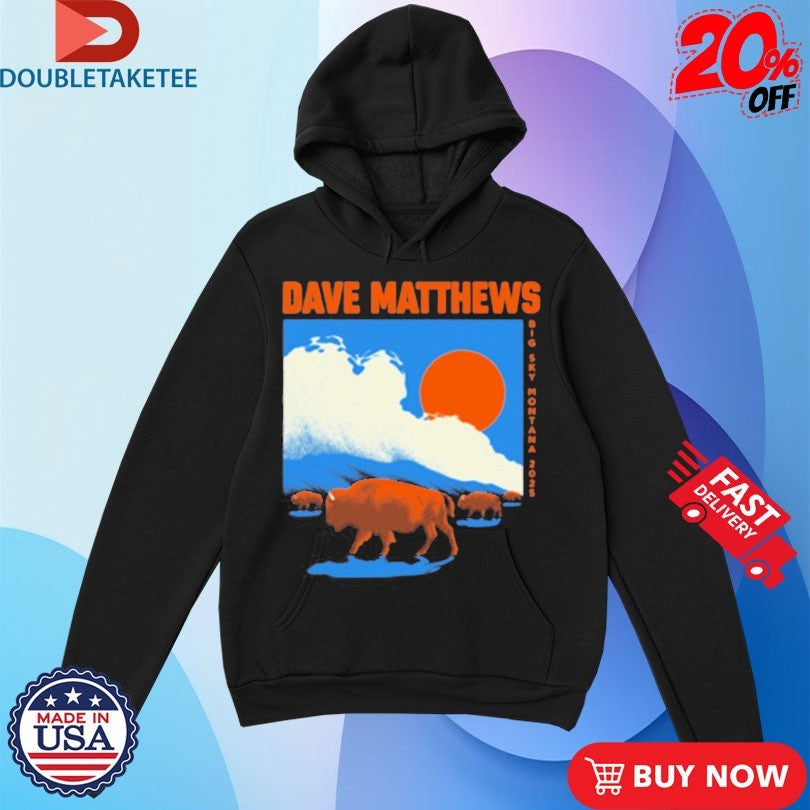 Official Dave Matthews Band Big Sky Event 2025 Buffalo Shirts