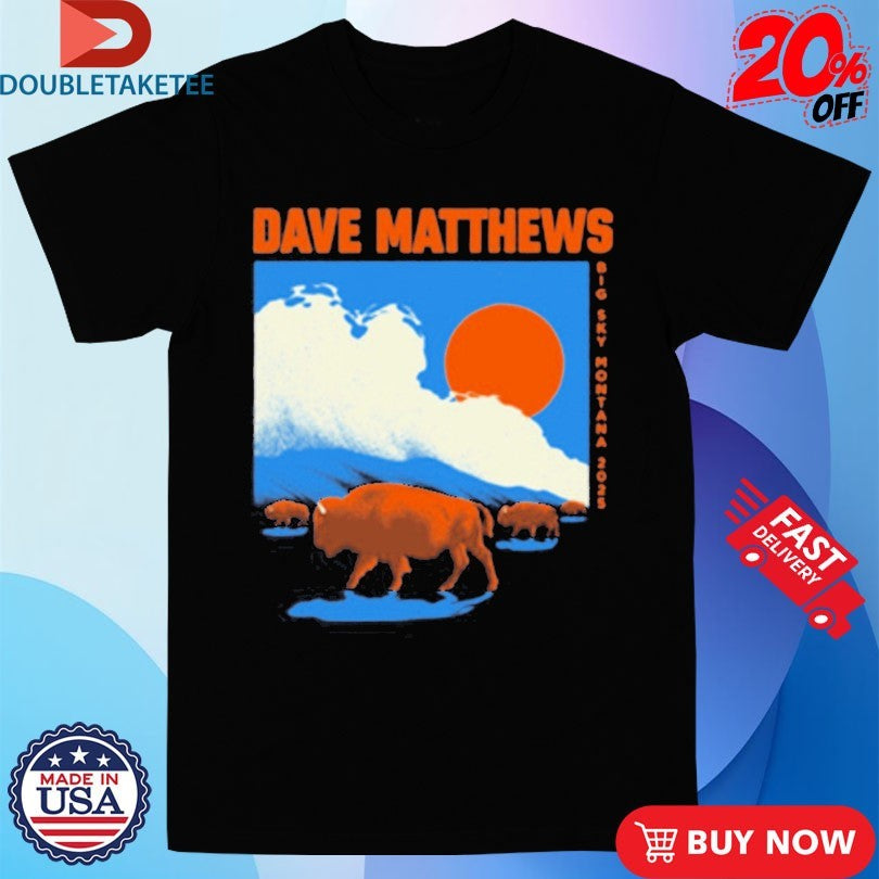 Official Dave Matthews Band Big Sky Event 2025 Buffalo Shirts