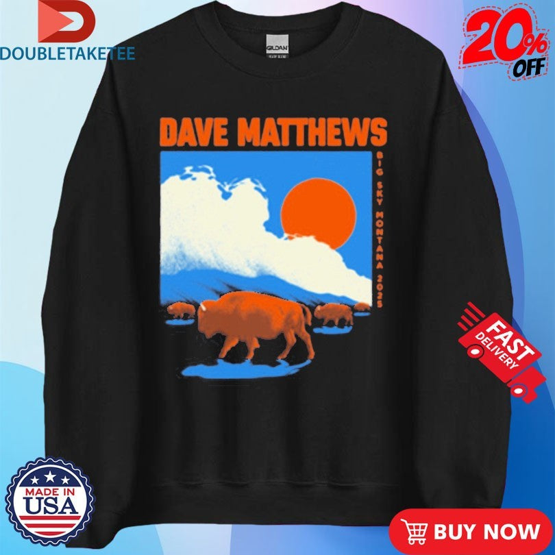 Official Dave Matthews Band Big Sky Event 2025 Buffalo Shirts
