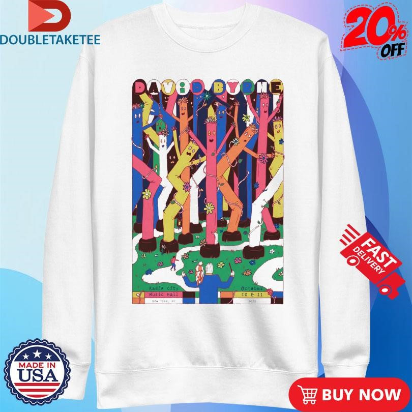 Official David Byrne At Radio City Music Hall On Oct 10-11 2025 Shirts