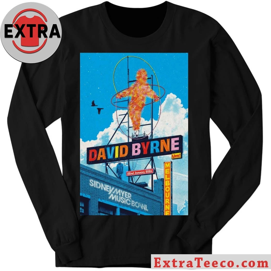Official David Byrne Melbourne, VIC On January 22 2026 Event Poster Shirt
