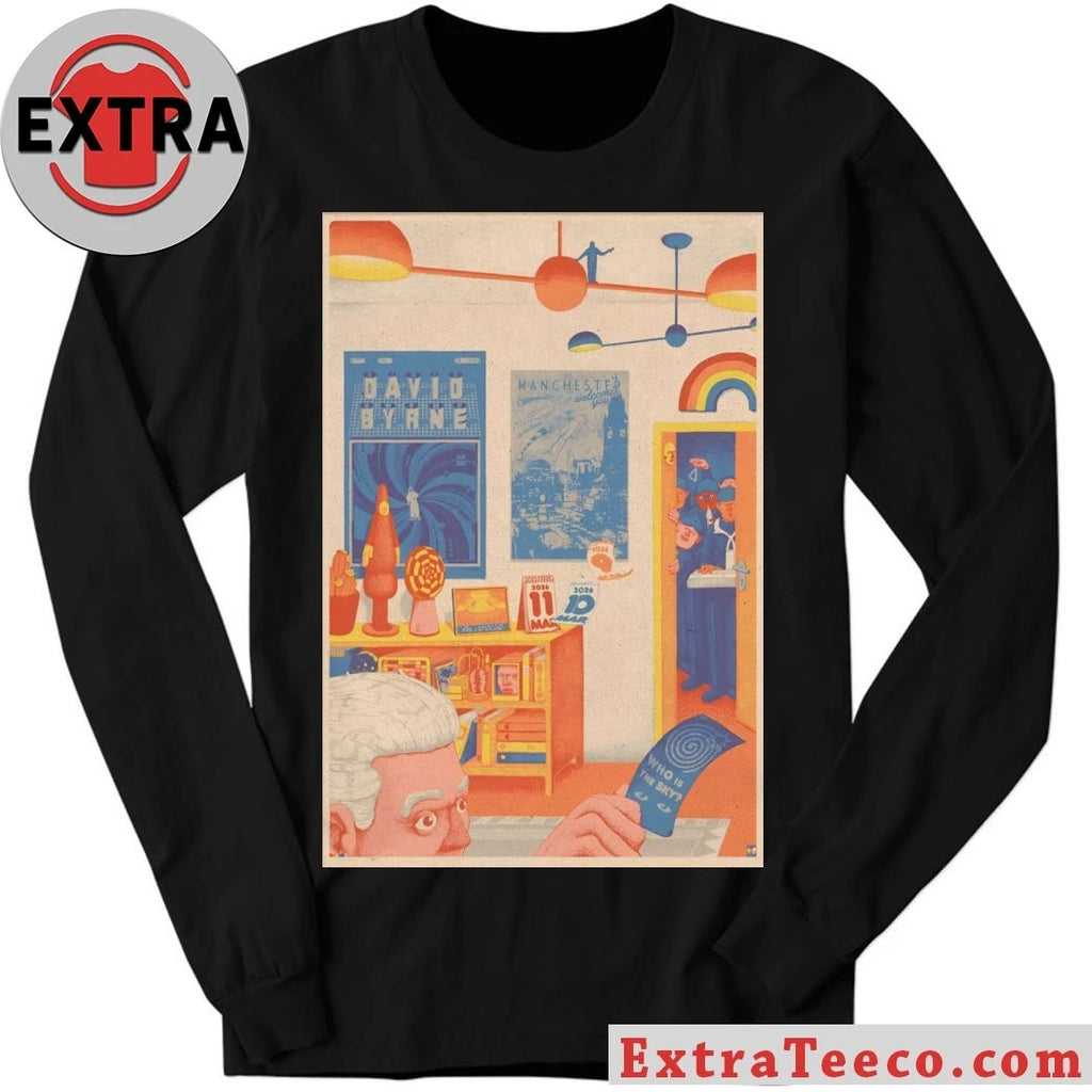 Official David Byrne Tour Manchester UK On March 10-11 2026 Poster Shirt
