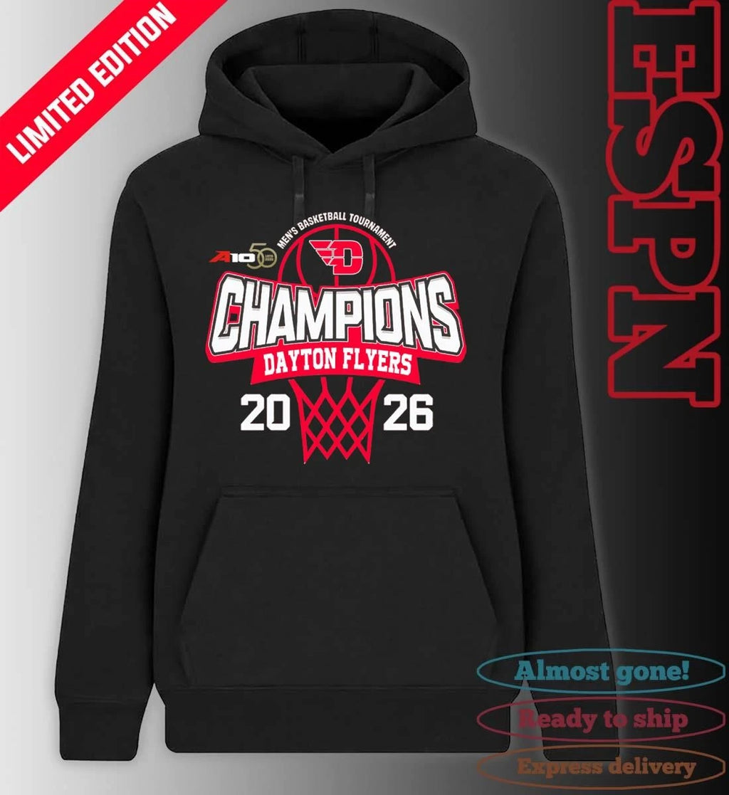 Official Dayton Flyers 2026 Atlantic 10 Men’s Basketball Tournament Champions Shirt