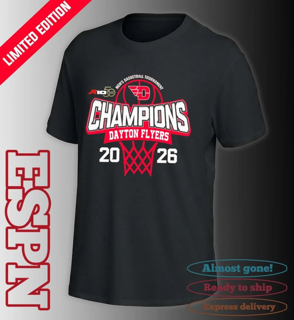 Official Dayton Flyers 2026 Atlantic 10 Men’s Basketball Tournament Champions Shirt