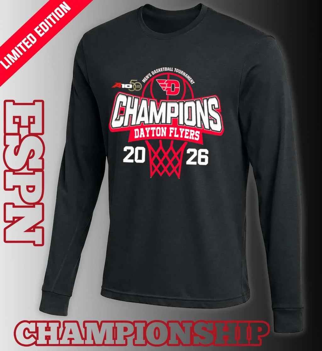 Official Dayton Flyers 2026 Atlantic 10 Men’s Basketball Tournament Champions Shirt