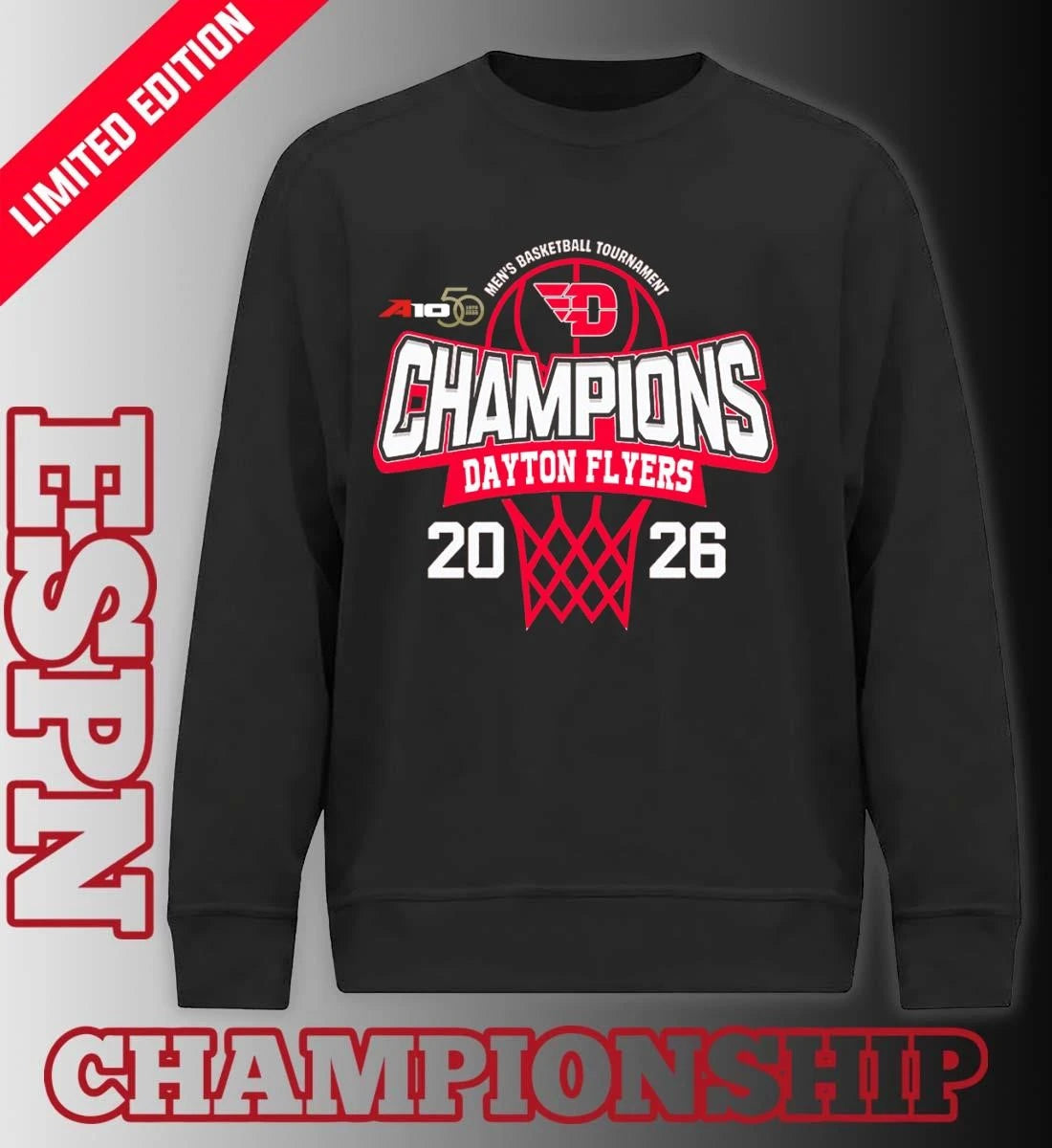 Official Dayton Flyers 2026 Atlantic 10 Men’s Basketball Tournament Champions Shirt
