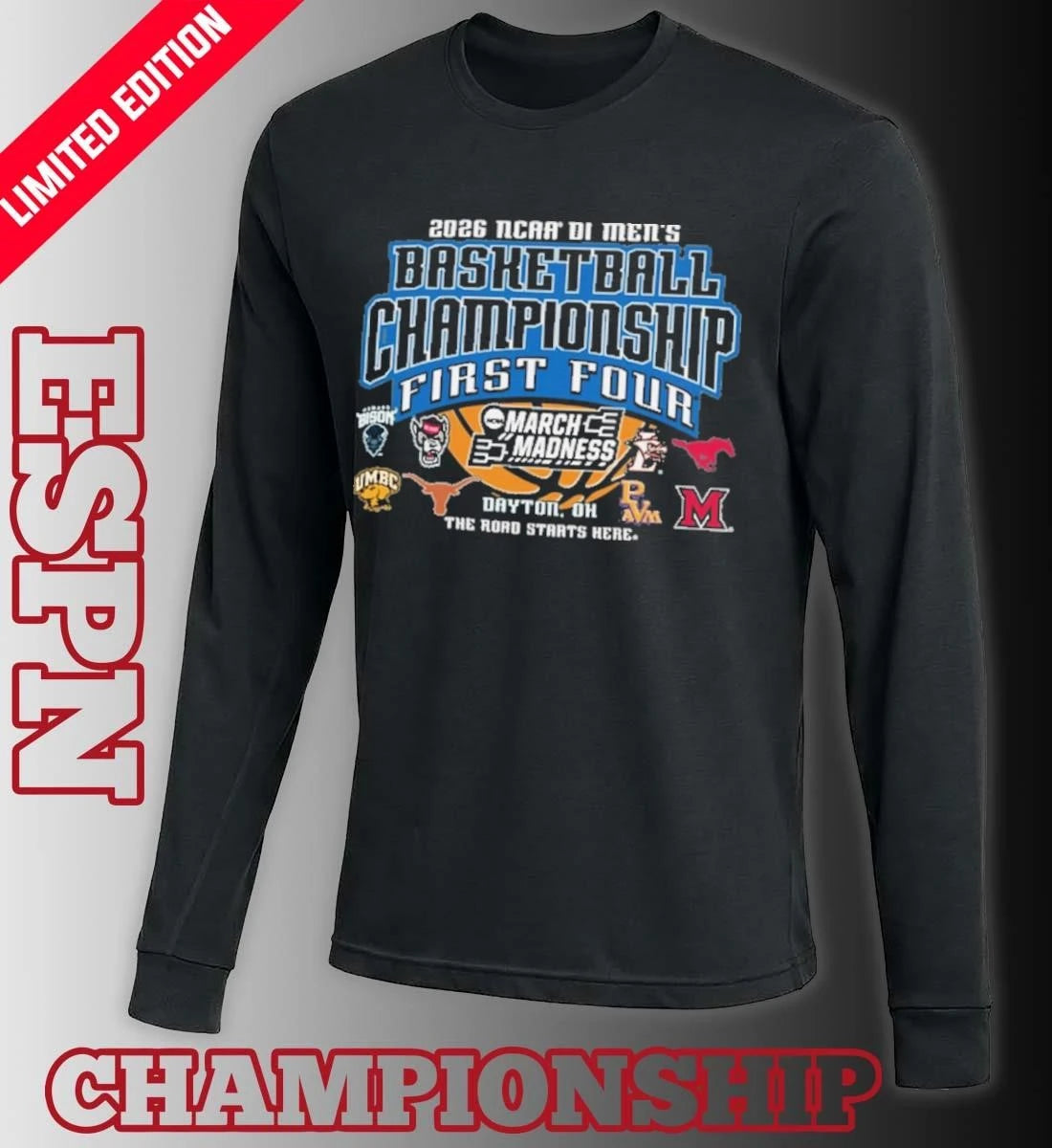 Official Dayton, OH NCAA 2026 Men’s March Madness First Four T-Shirt