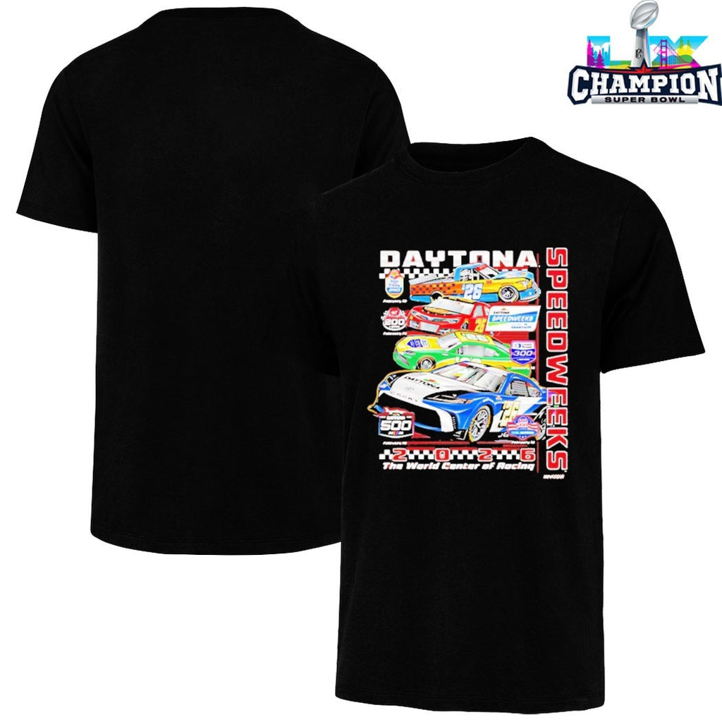 Official Daytona 500 Speedweeks The World Center Of Rocking 2026 T-shirts