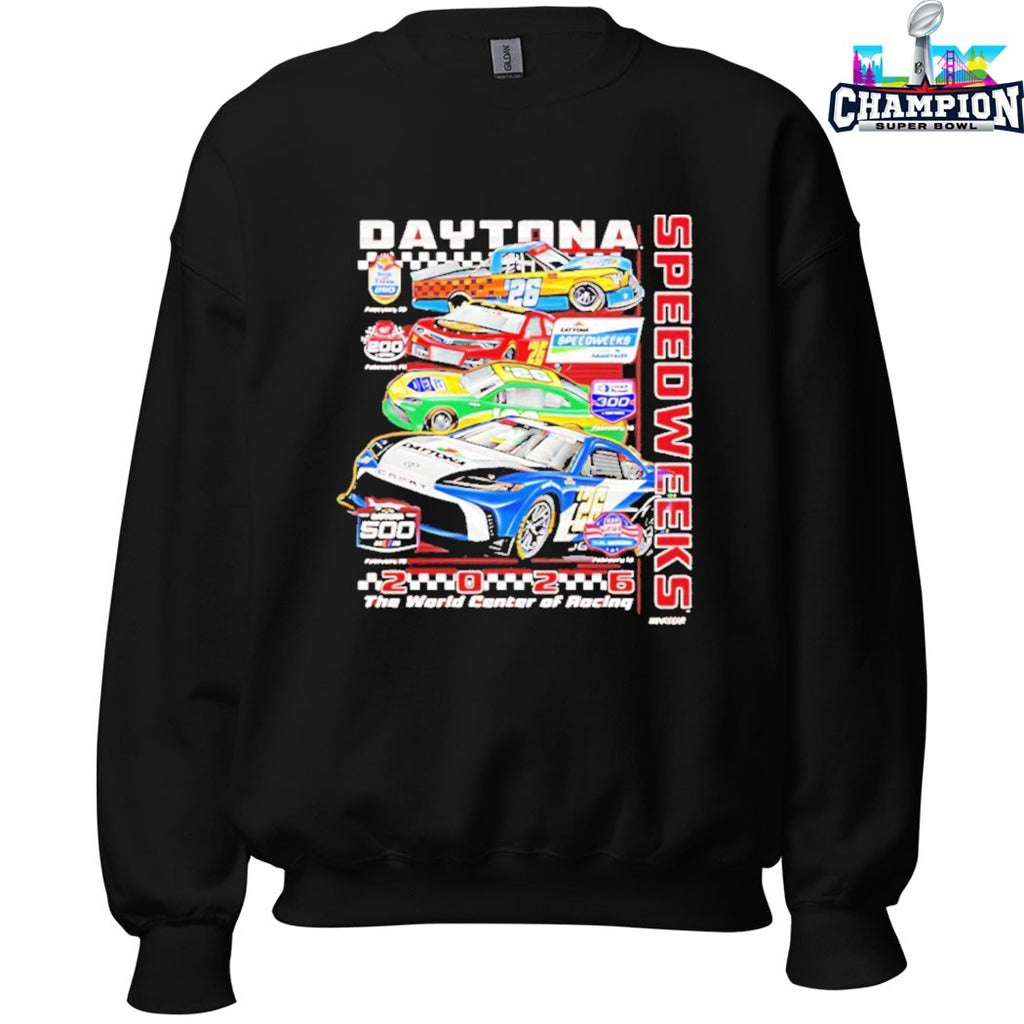 Official Daytona 500 Speedweeks The World Center Of Rocking 2026 T-shirts