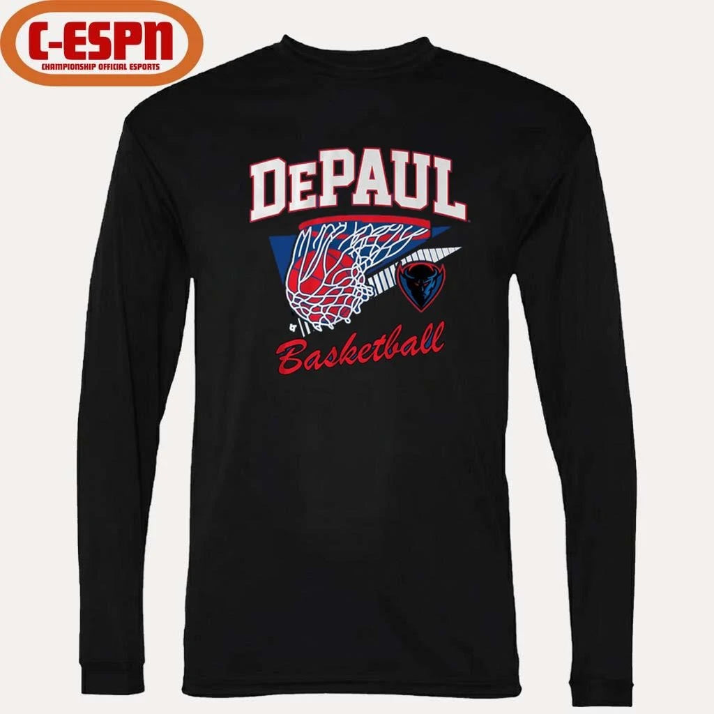 Official DePaul Blue Demons Throwback Basketball T-Shirt