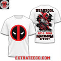 Official Deadpool 10th Anniversary 2016-2026 Maximum Effort Hoodie T-Shirt