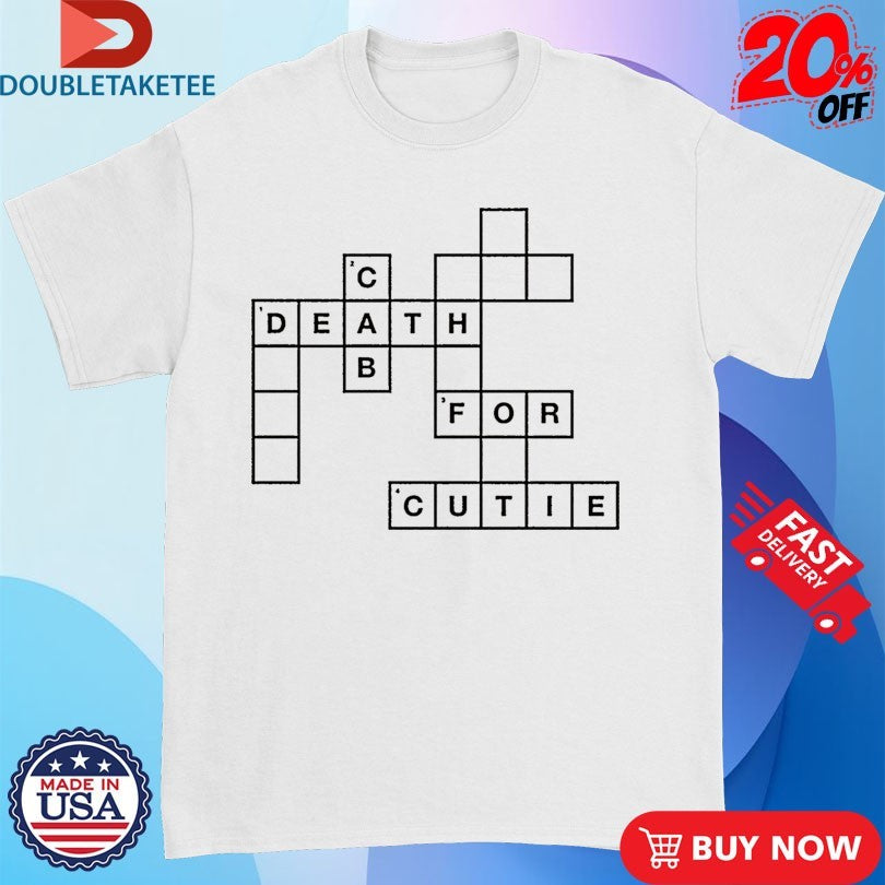 Official Death Cab For Cutie Crossword Shirts