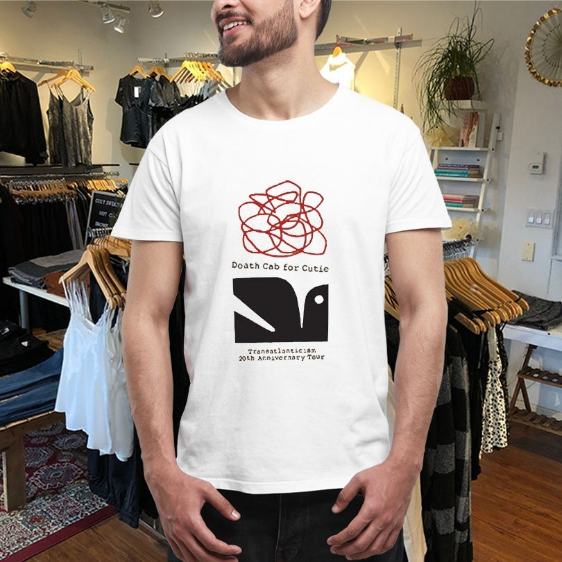 Official Death Cab For Cutie Typewriter 20th Tour Shirts