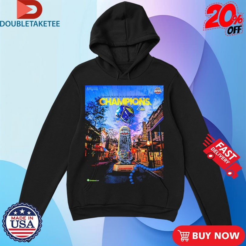 Official Delaware Fightin’ Blue Hens Football Are 68 Ventures Bowl 2025 Champions Shirts