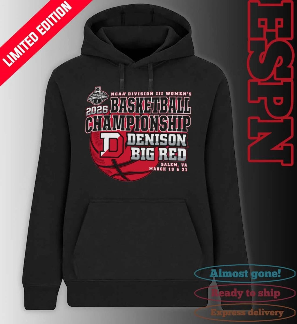 Official Denison Big Red 2026 NCAA DIII Women’s Basketball Championship Shirt