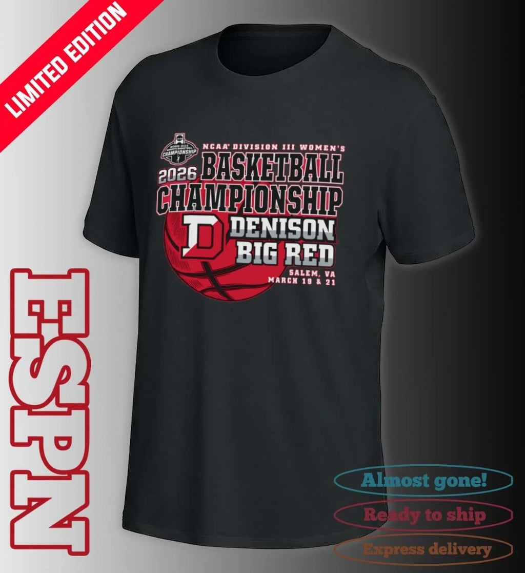 Official Denison Big Red 2026 NCAA DIII Women’s Basketball Championship Shirt