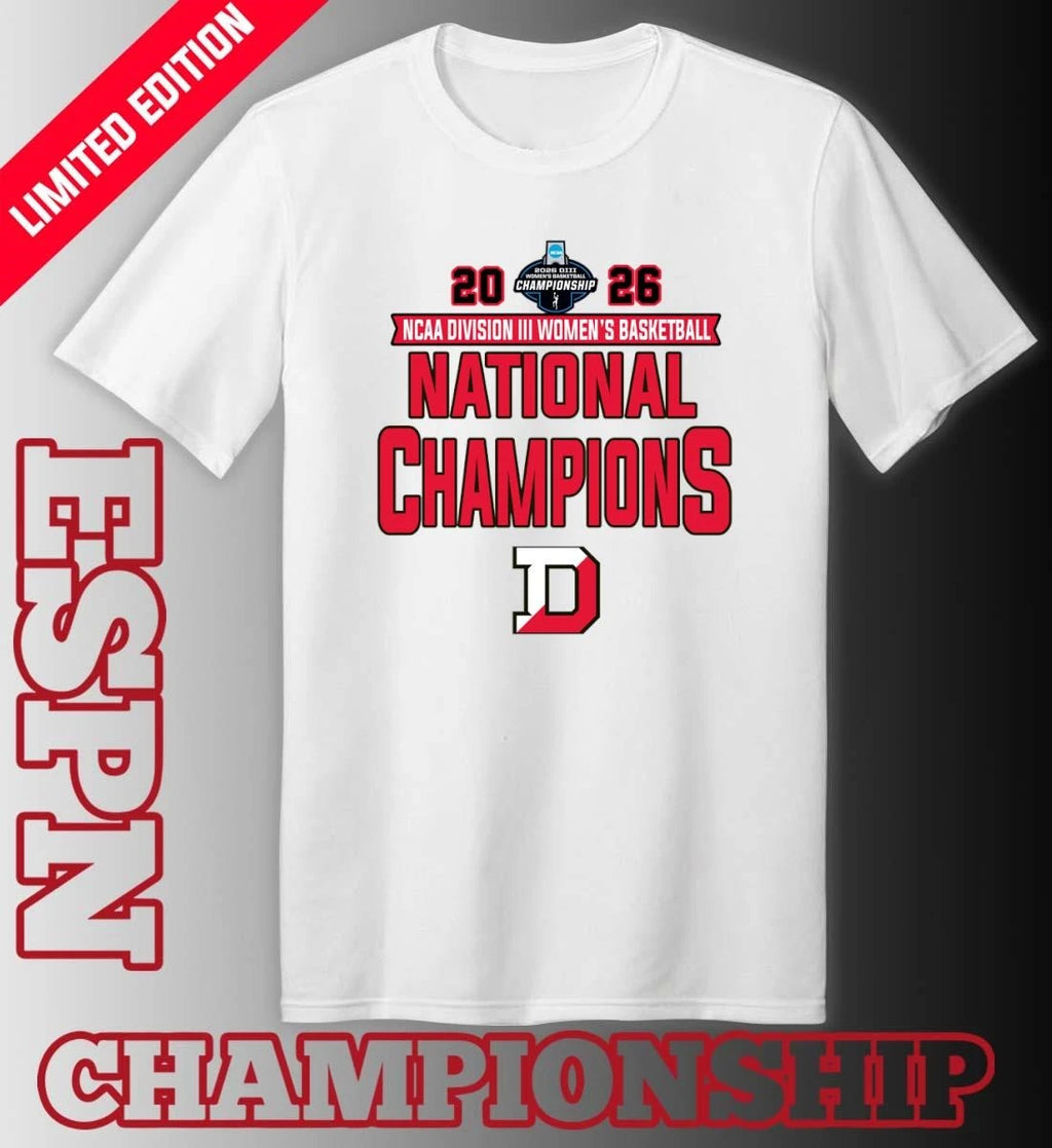 Official Denison Big Red 2026 NCAA Division III Women’s Basketball National Champions T-Shirt