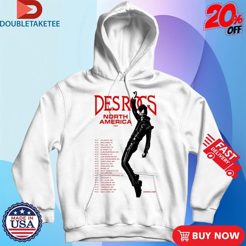 Official Des Rocs North America 2026 Tour Shirts