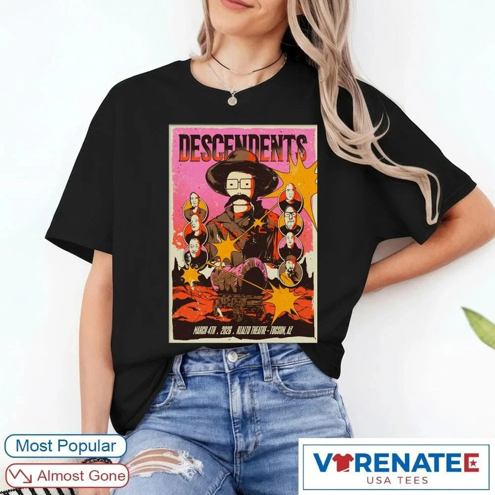 Official Descendents March 4 2026 Rialto Theatre Tucson AZ Poster T-Shirt