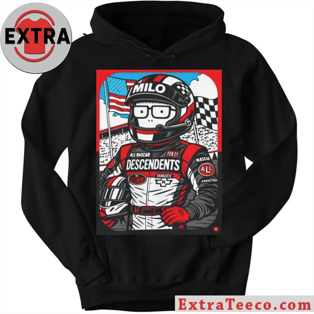 Official Descendents Ricky Milo Live At The Fillmore Charlotte February 21 2026 Exclusive Nascar Gig Poster Artwork By Garage Land Shirt