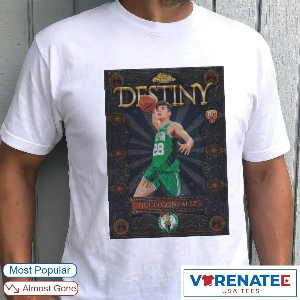 Official Destiny Hugo González Boston Celtics 2025 Topps Chrome t-shirt