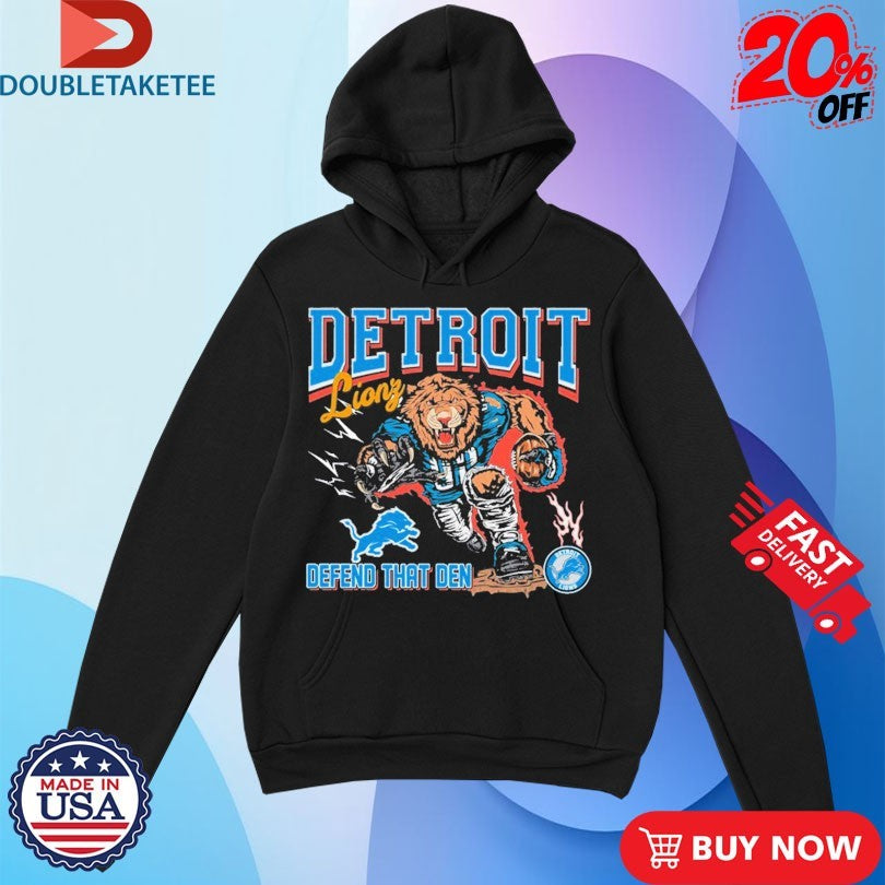 Official Detroit Lions Defend That Den Mascot Shirts